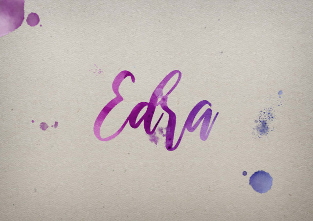 Free photo of Edra Watercolor Name DP