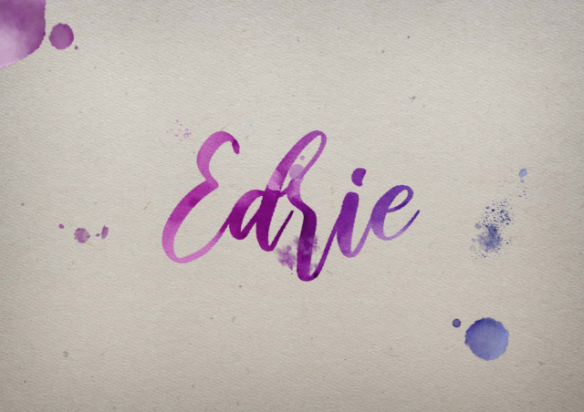 Free photo of Edrie Watercolor Name DP