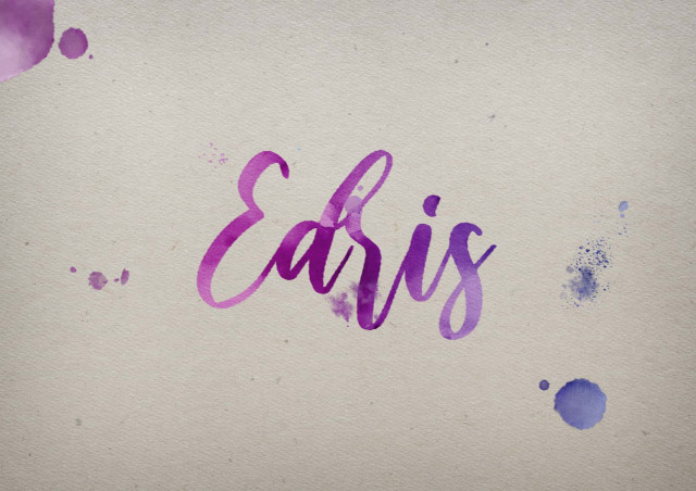 Free photo of Edris Watercolor Name DP