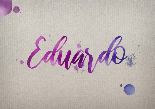 Free photo of Eduardo Watercolor Name DP