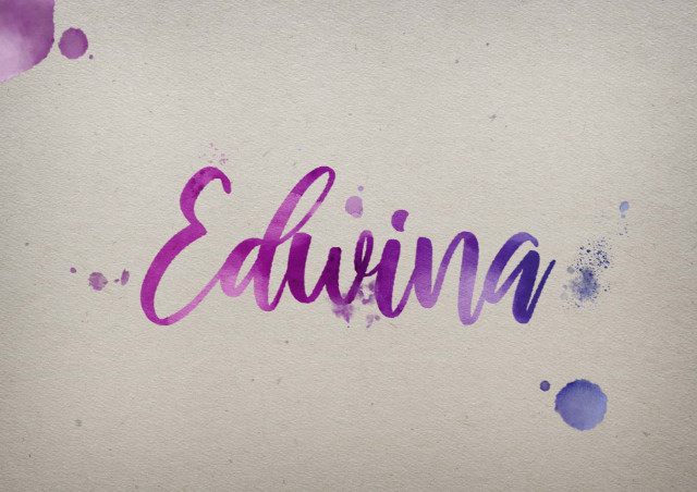 Free photo of Edwina Watercolor Name DP