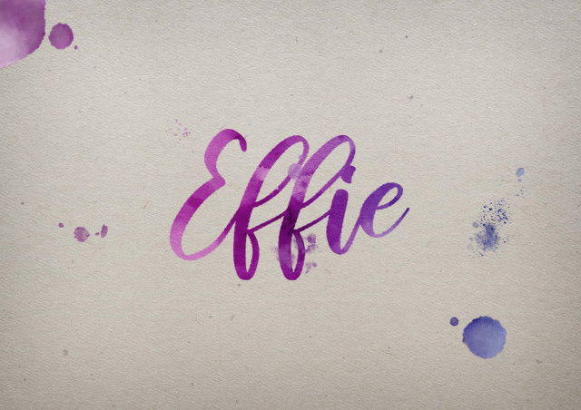 Free photo of Effie Watercolor Name DP