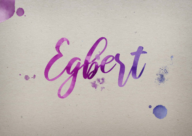 Free photo of Egbert Watercolor Name DP