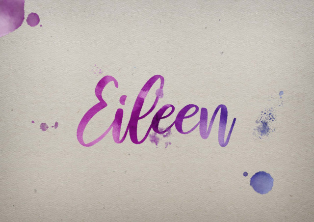 Free photo of Eileen Watercolor Name DP