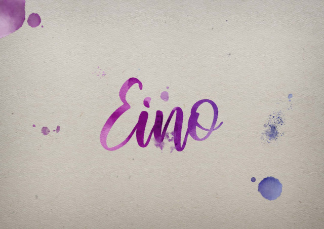 Free photo of Eino Watercolor Name DP