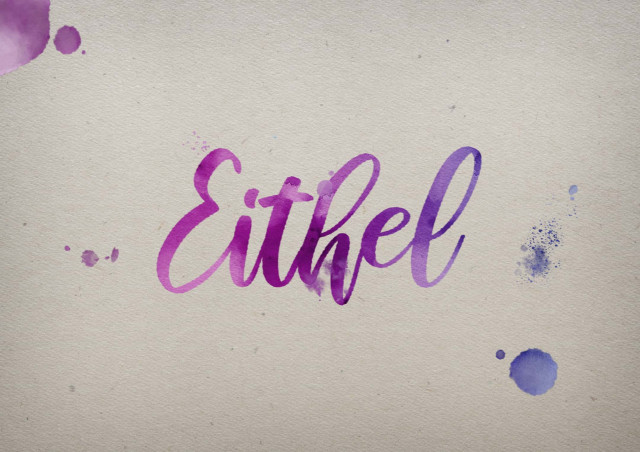 Free photo of Eithel Watercolor Name DP