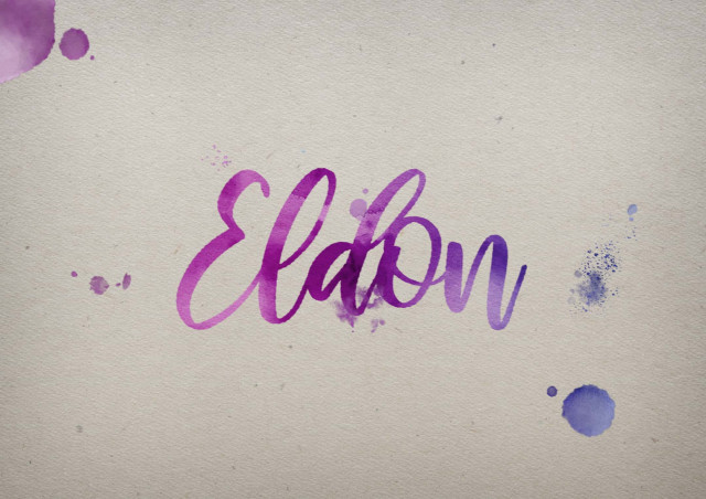 Free photo of Eldon Watercolor Name DP