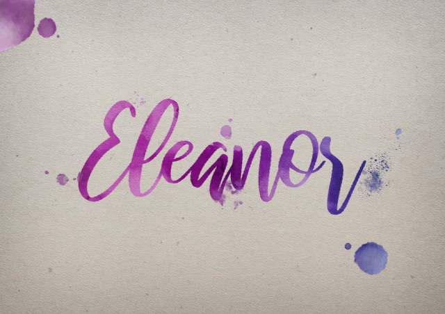 Free photo of Eleanor Watercolor Name DP