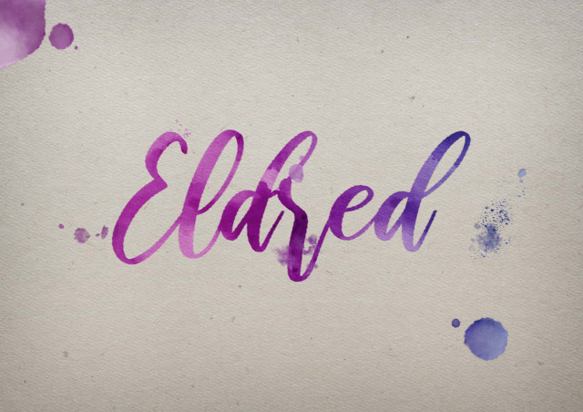 Free photo of Eldred Watercolor Name DP