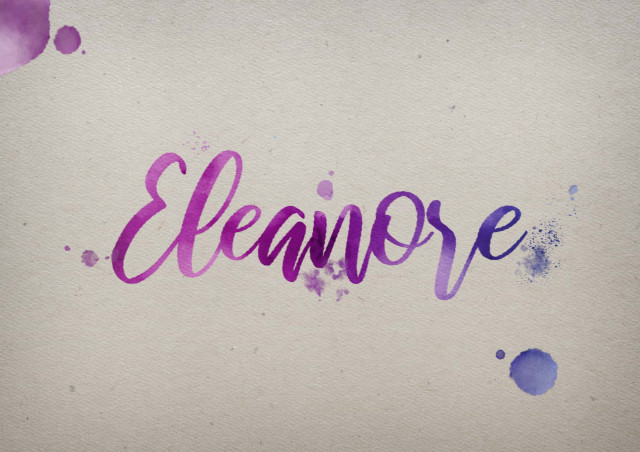 Free photo of Eleanore Watercolor Name DP