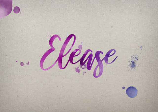 Free photo of Elease Watercolor Name DP