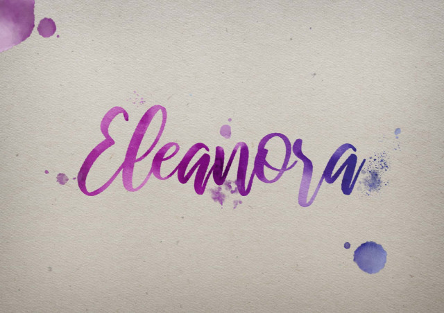Free photo of Eleanora Watercolor Name DP
