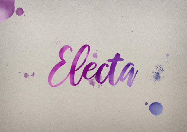 Free photo of Electa Watercolor Name DP