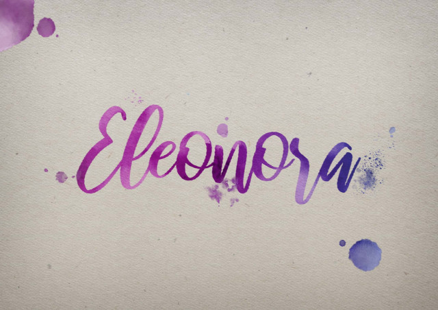 Free photo of Eleonora Watercolor Name DP