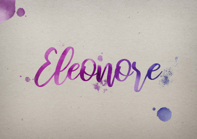 Free photo of Eleonore Watercolor Name DP