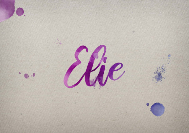 Free photo of Elie Watercolor Name DP