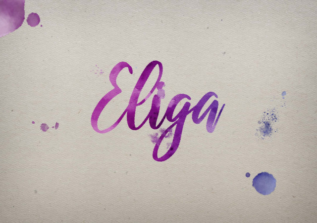 Free photo of Eliga Watercolor Name DP