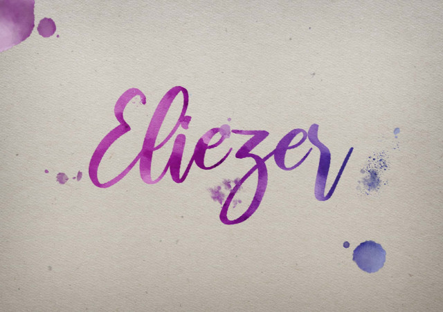 Free photo of Eliezer Watercolor Name DP