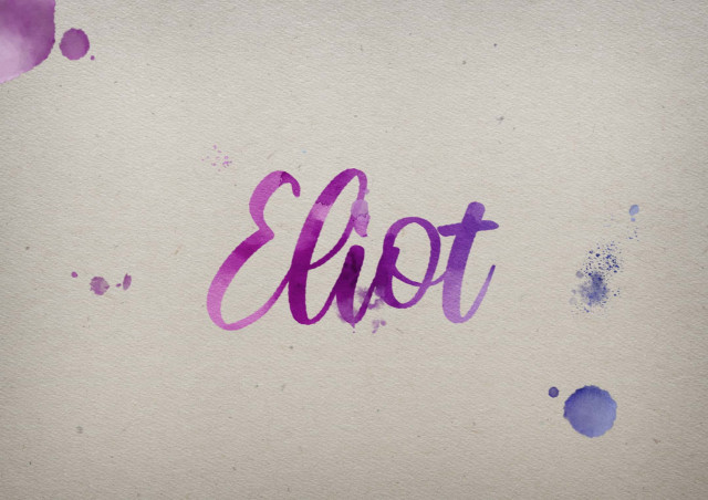 Free photo of Eliot Watercolor Name DP