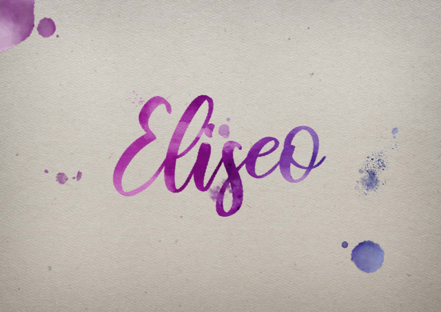 Free photo of Eliseo Watercolor Name DP