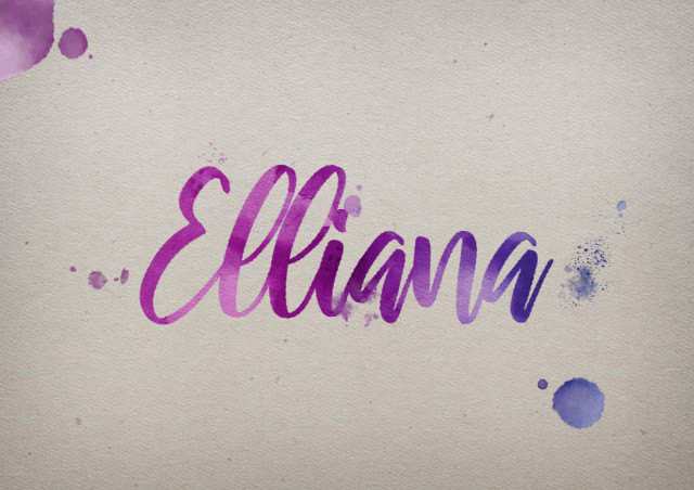 Free photo of Elliana Watercolor Name DP