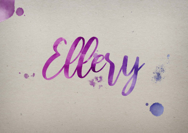 Free photo of Ellery Watercolor Name DP