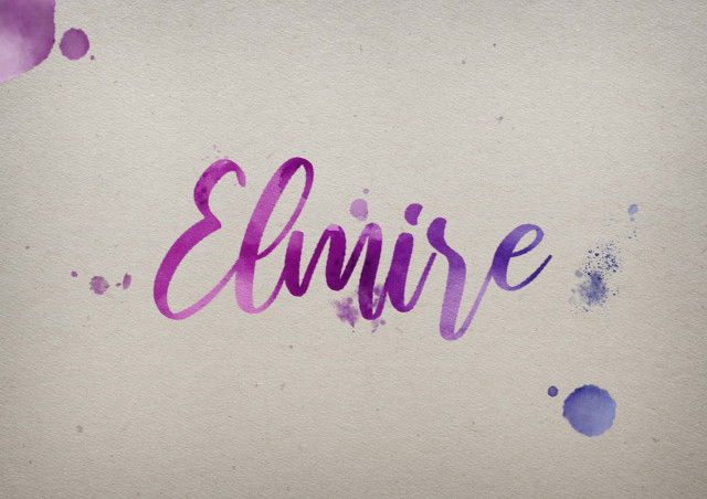 Free photo of Elmire Watercolor Name DP