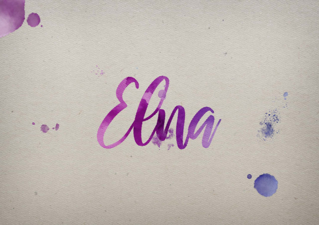 Free photo of Elna Watercolor Name DP