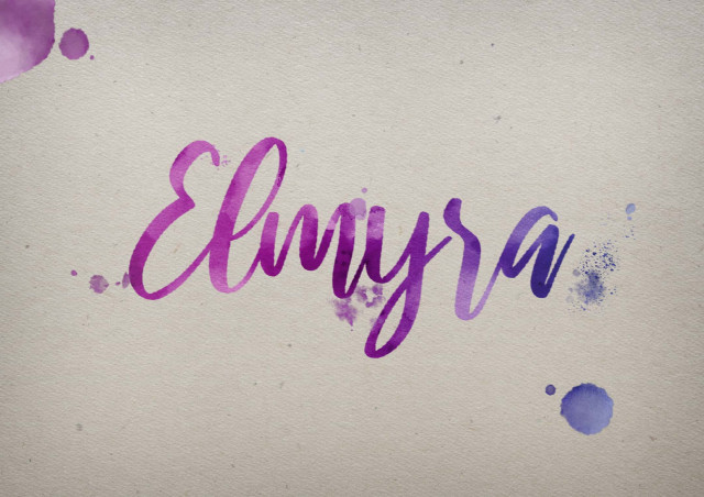 Free photo of Elmyra Watercolor Name DP