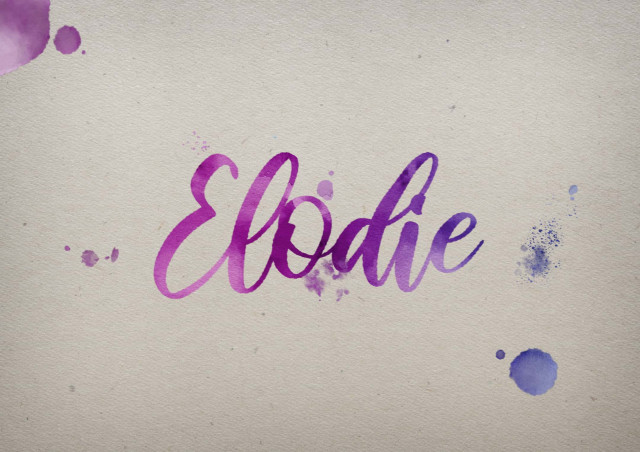 Free photo of Elodie Watercolor Name DP