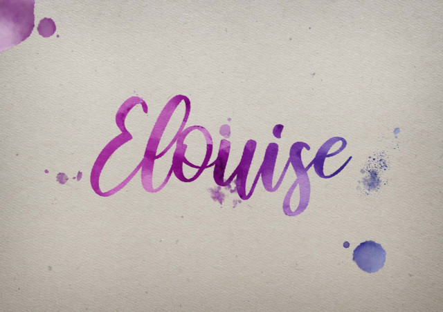 Free photo of Elouise Watercolor Name DP