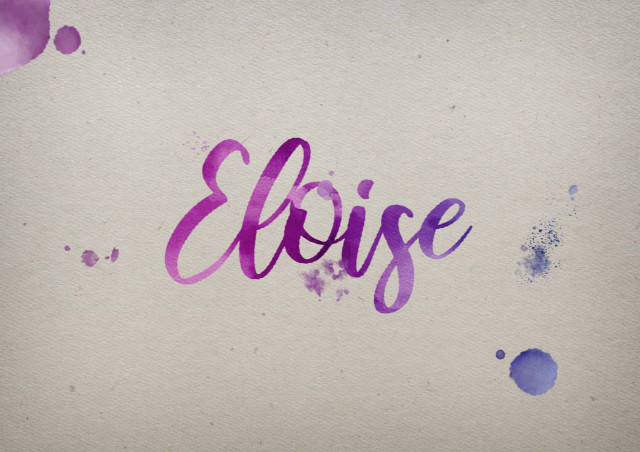Free photo of Eloise Watercolor Name DP