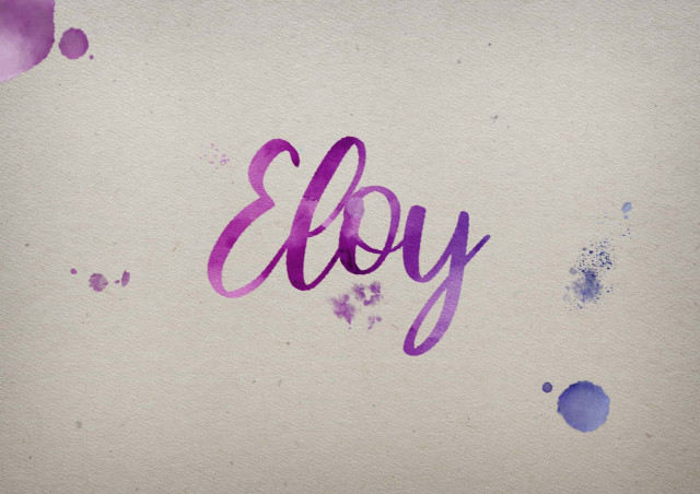 Free photo of Eloy Watercolor Name DP