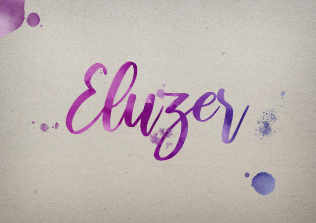 Free photo of Eluzer Watercolor Name DP