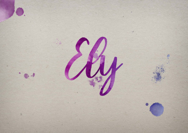 Free photo of Ely Watercolor Name DP