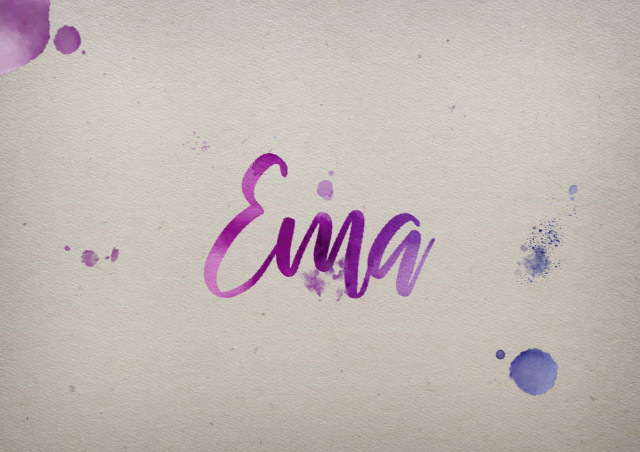 Free photo of Ema Watercolor Name DP