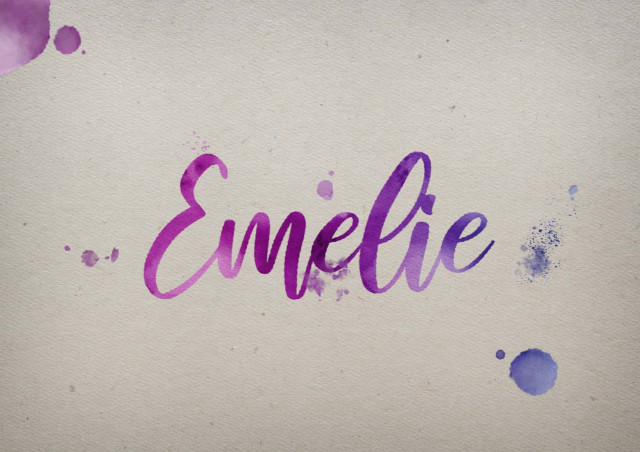 Free photo of Emelie Watercolor Name DP