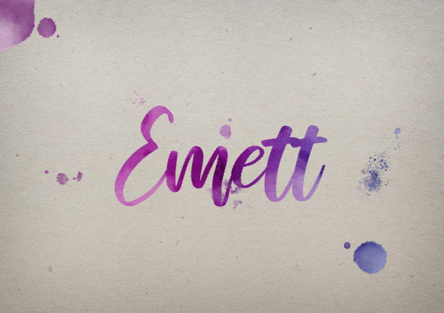 Free photo of Emett Watercolor Name DP