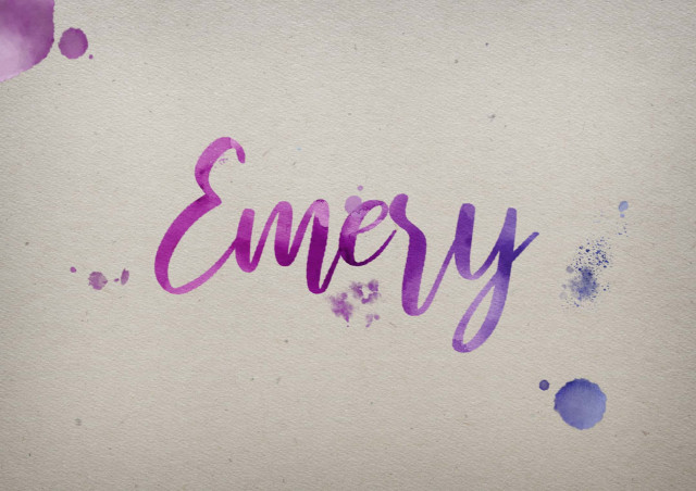 Free photo of Emery Watercolor Name DP