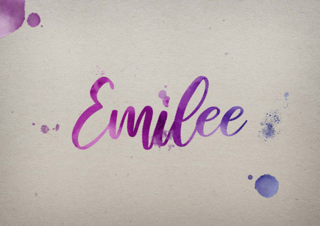 Free photo of Emilee Watercolor Name DP