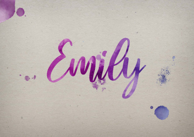 Free photo of Emily Watercolor Name DP