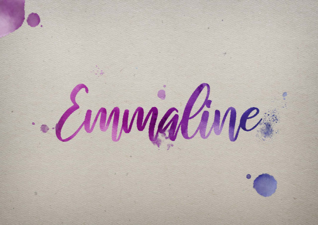 Free photo of Emmaline Watercolor Name DP