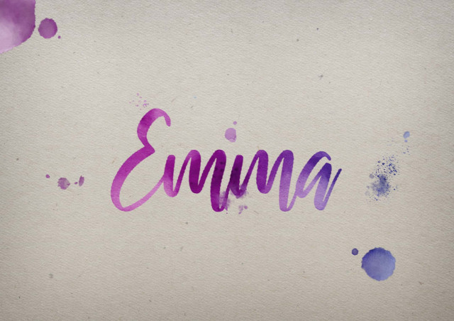 Free photo of Emma Watercolor Name DP