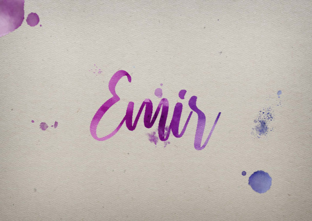 Free photo of Emir Watercolor Name DP