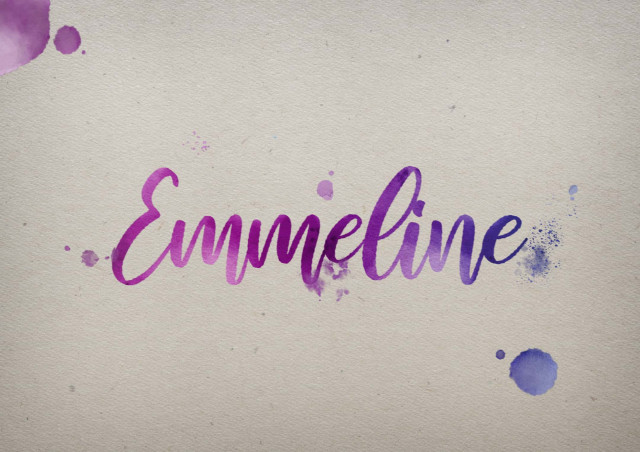 Free photo of Emmeline Watercolor Name DP