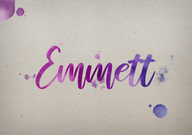 Free photo of Emmett Watercolor Name DP