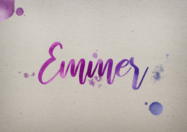 Free photo of Emmer Watercolor Name DP