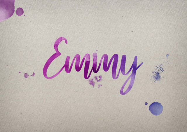 Free photo of Emmy Watercolor Name DP
