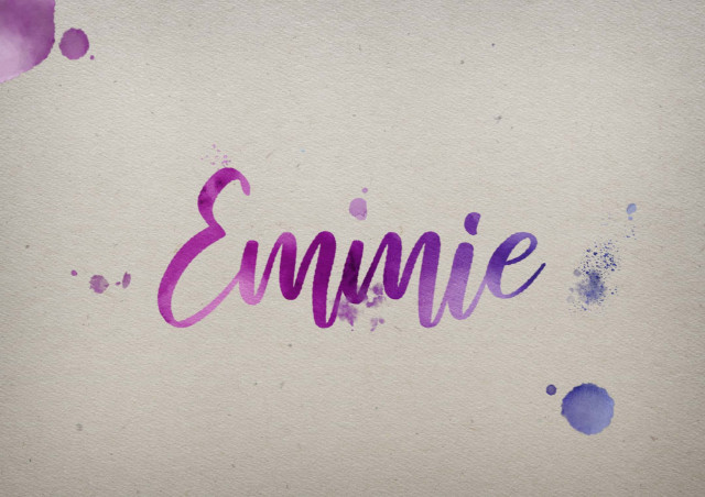 Free photo of Emmie Watercolor Name DP