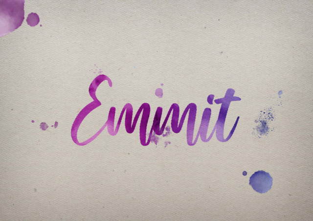 Free photo of Emmit Watercolor Name DP